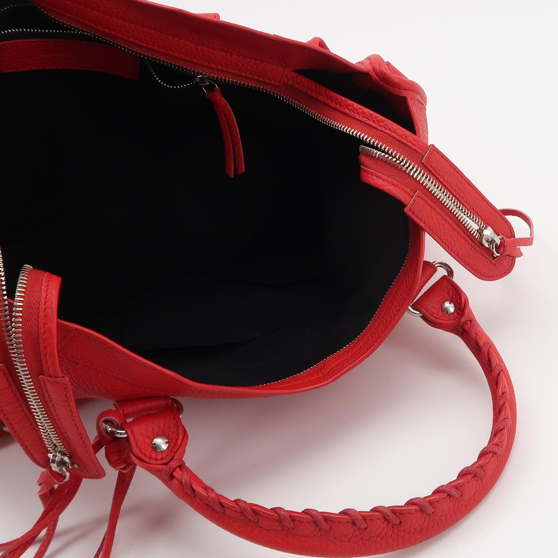 Balenciaga Classic City Medium Grained Calfskin Red