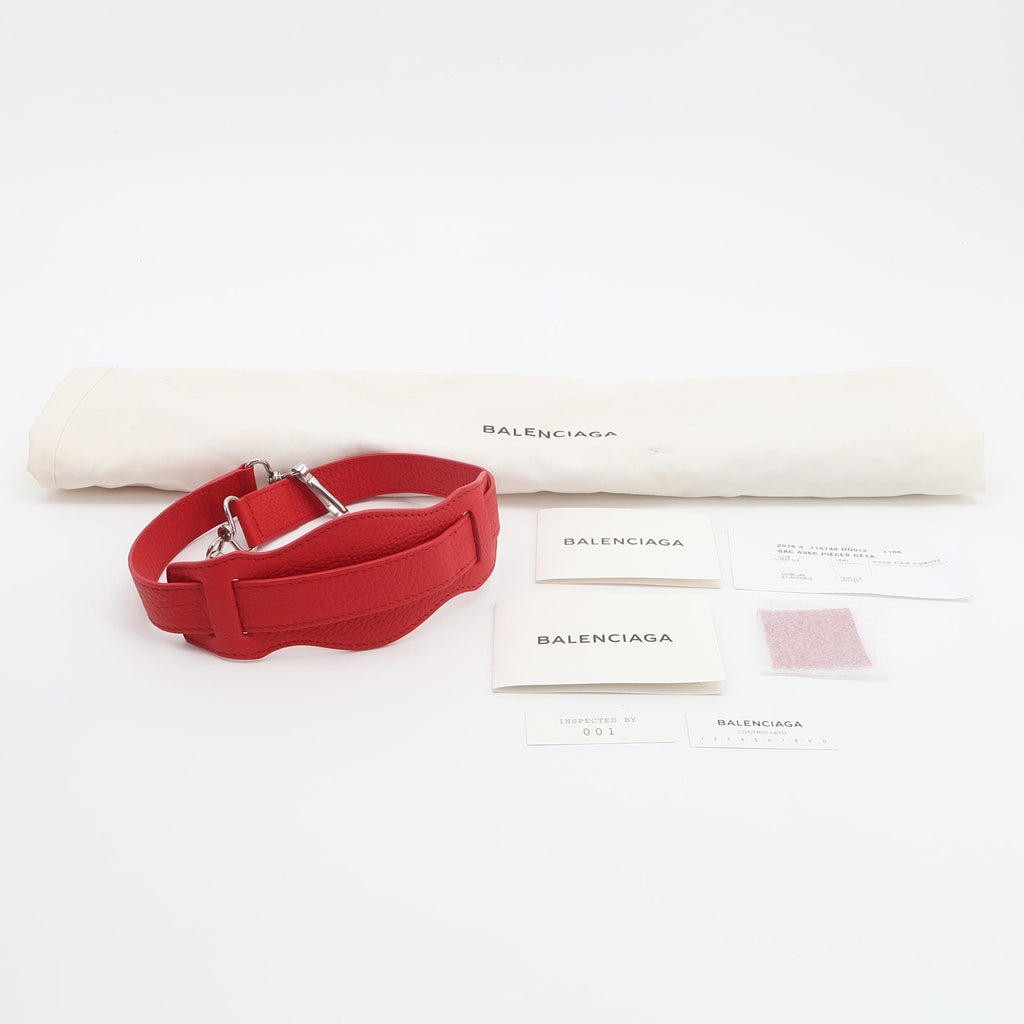 Balenciaga Classic City Medium Grained Calfskin Red