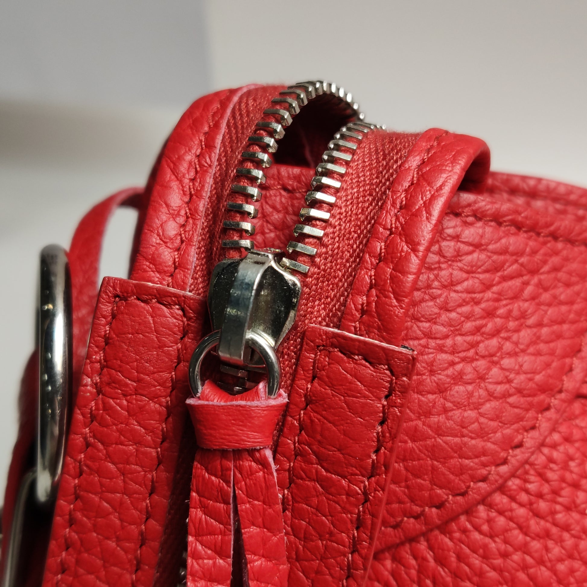 Balenciaga Classic City Medium Grained Calfskin Red