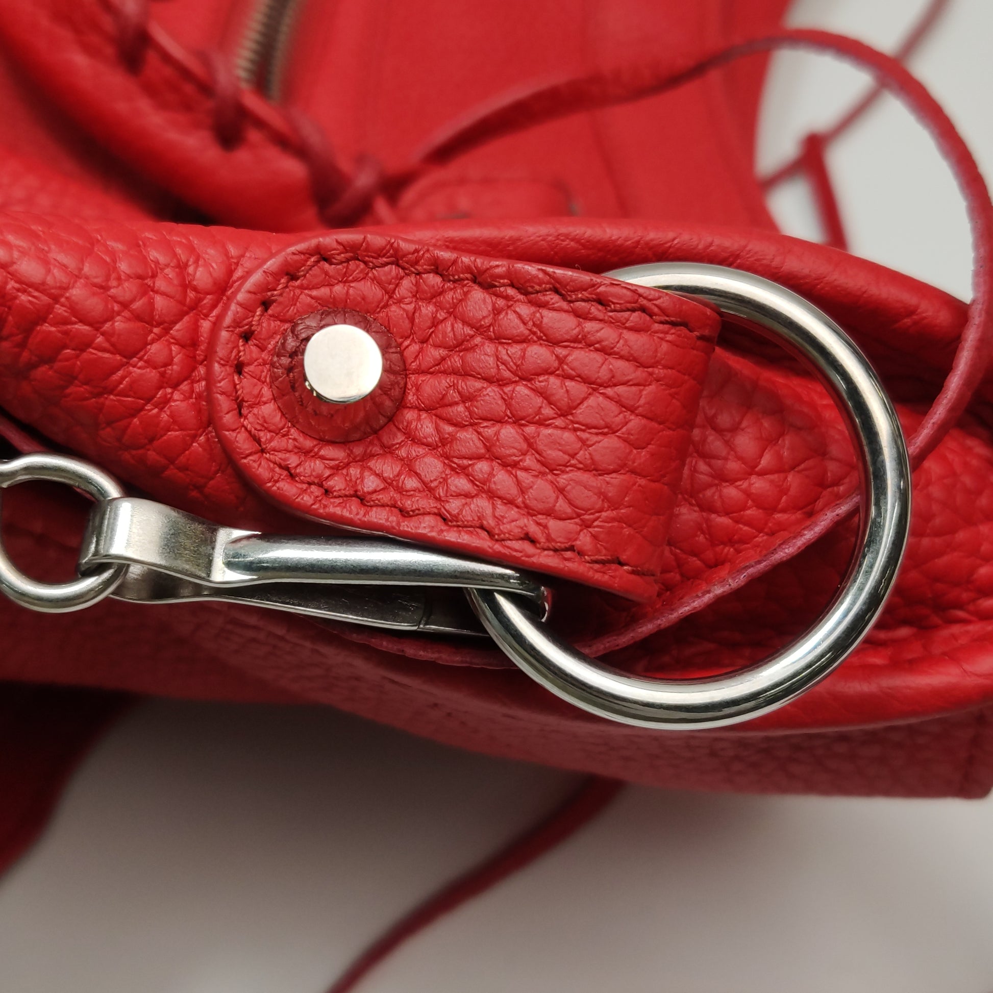 Balenciaga Classic City Medium Grained Calfskin Red