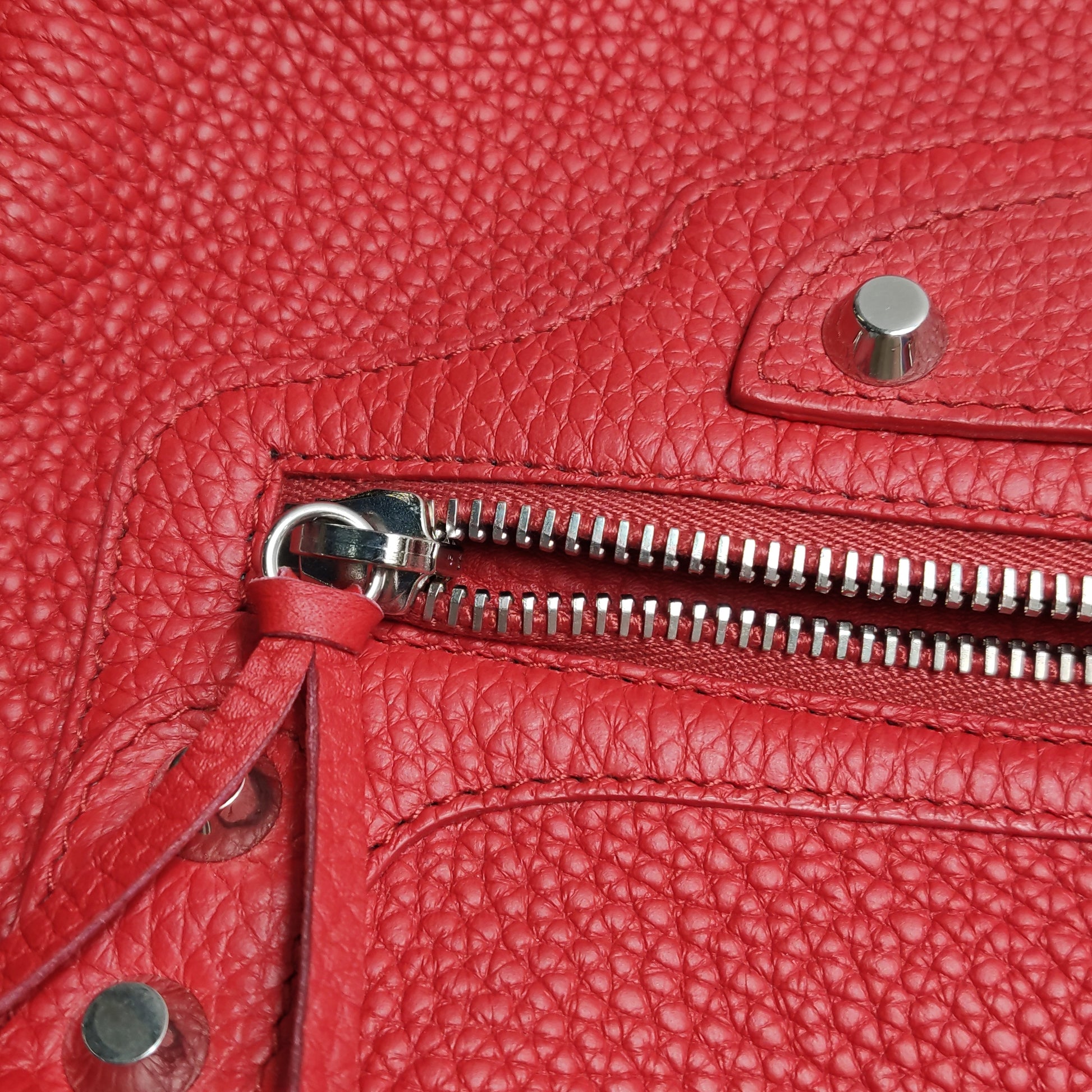 Balenciaga Classic City Medium Grained Calfskin Red