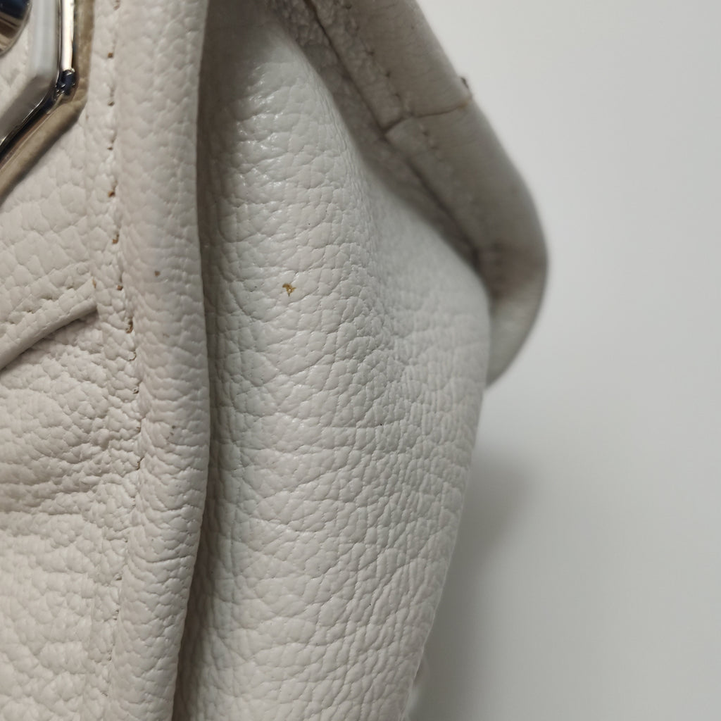 Balenciaga Mini City Metallic Edge White SHW