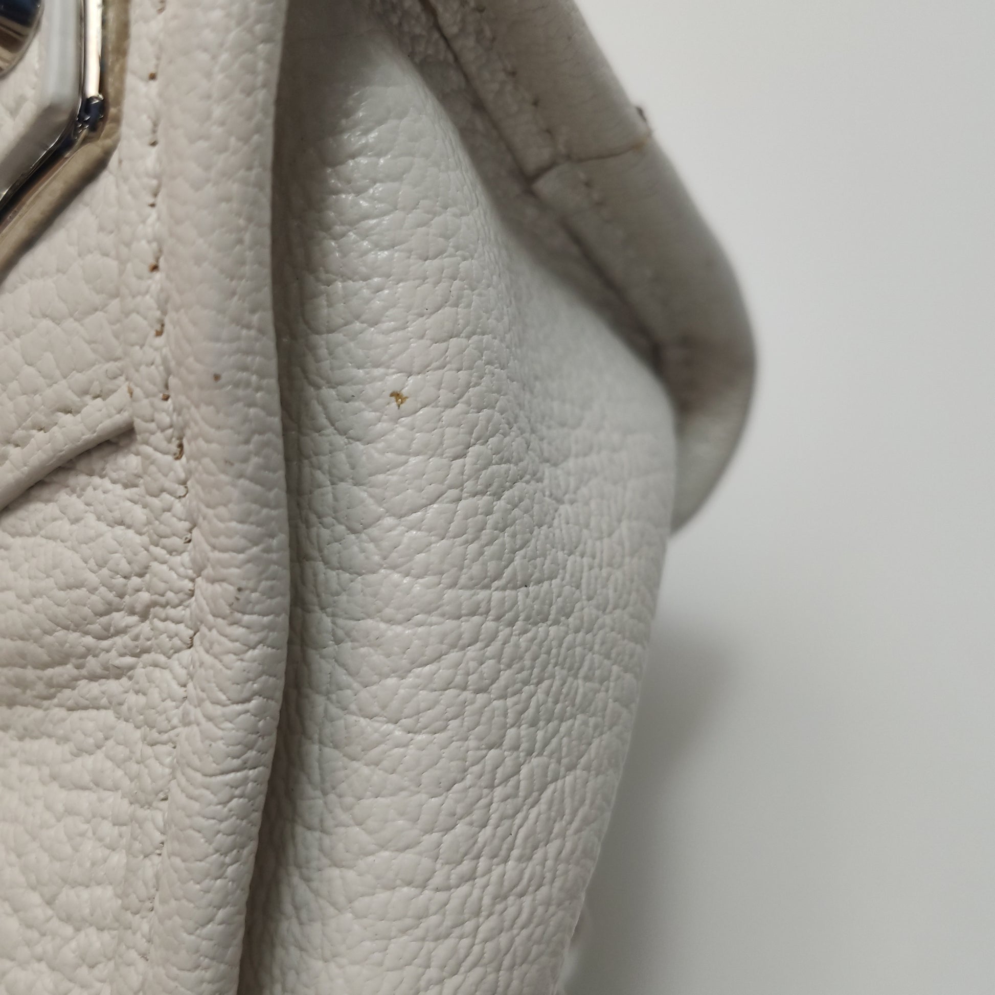 Balenciaga Mini City Metallic Edge White SHW