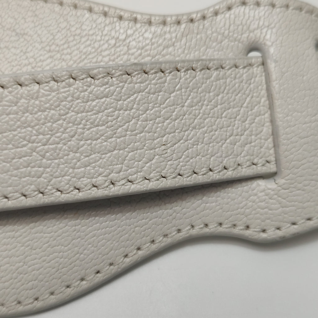 Balenciaga Mini City Metallic Edge White SHW