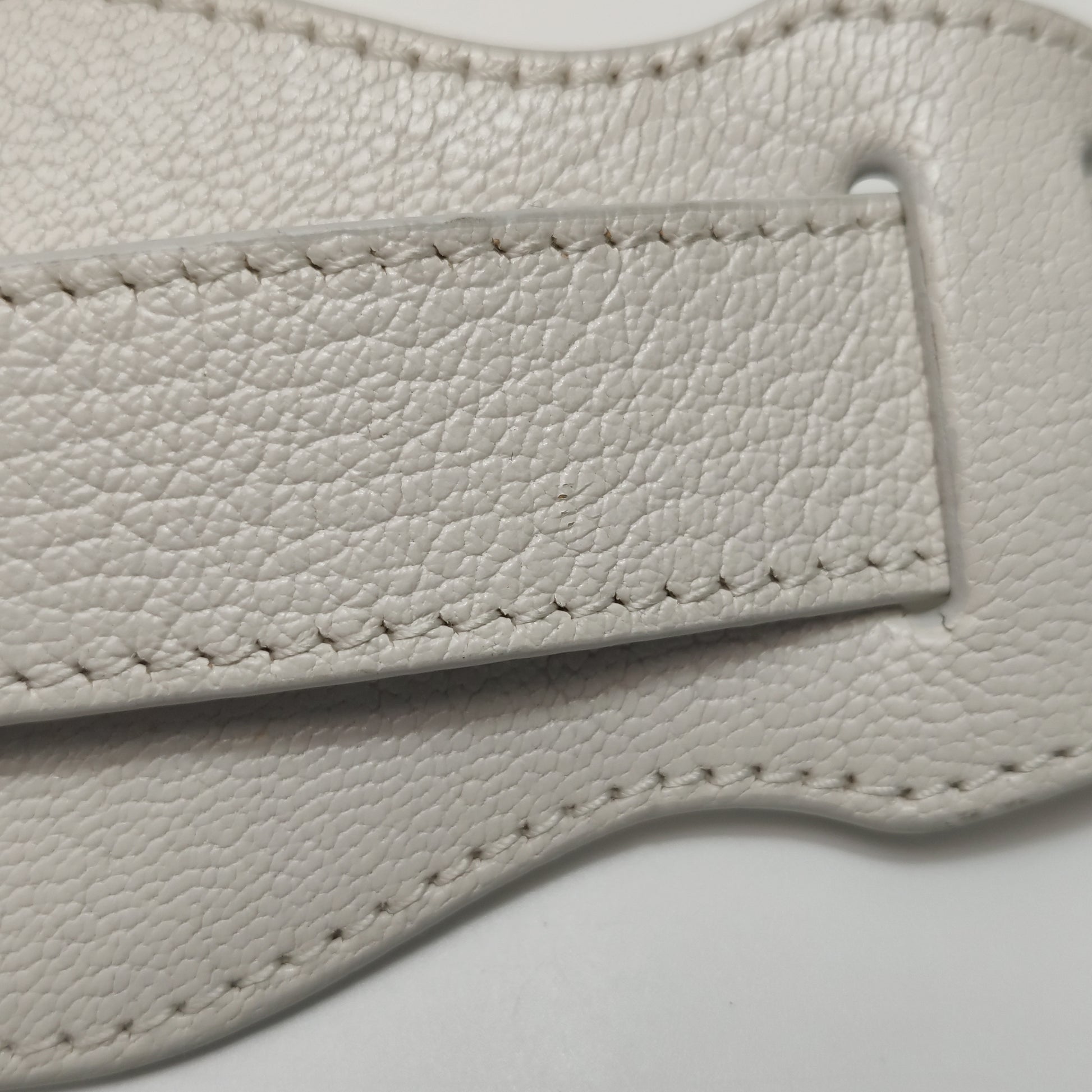 Balenciaga Mini City Metallic Edge White SHW