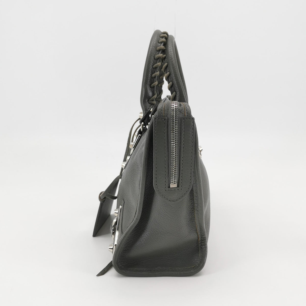 Balenciaga Small City Metallic Edge Gray