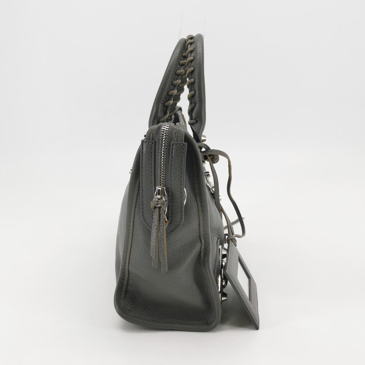 Balenciaga Small City Metallic Edge Gray