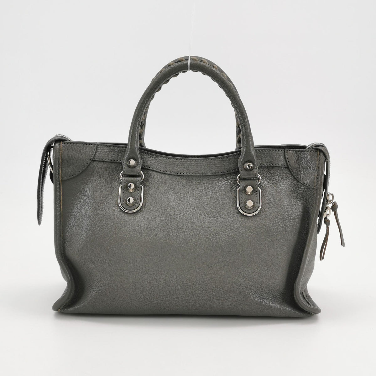 Balenciaga Small City Metallic Edge Gray