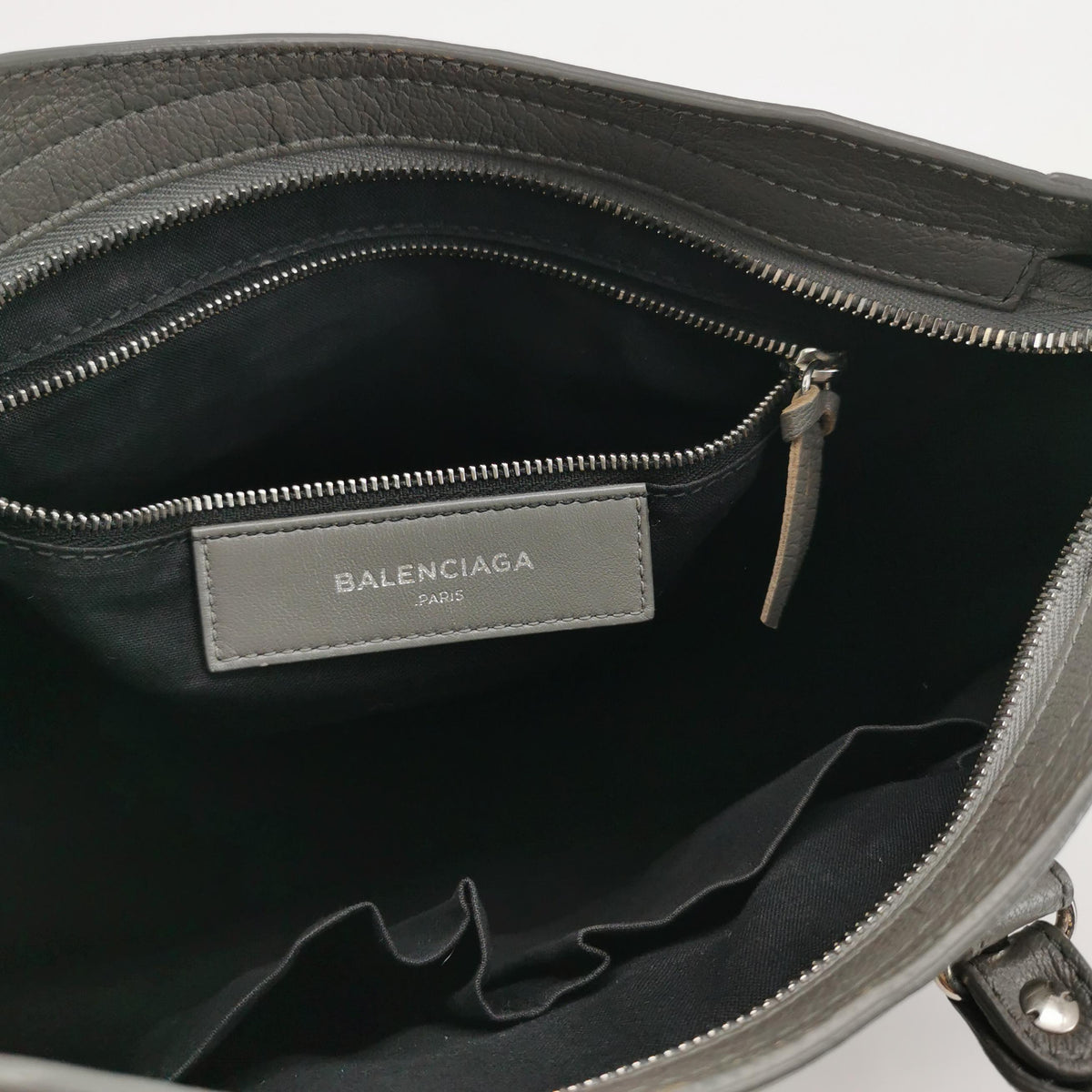 Balenciaga Small City Metallic Edge Gray