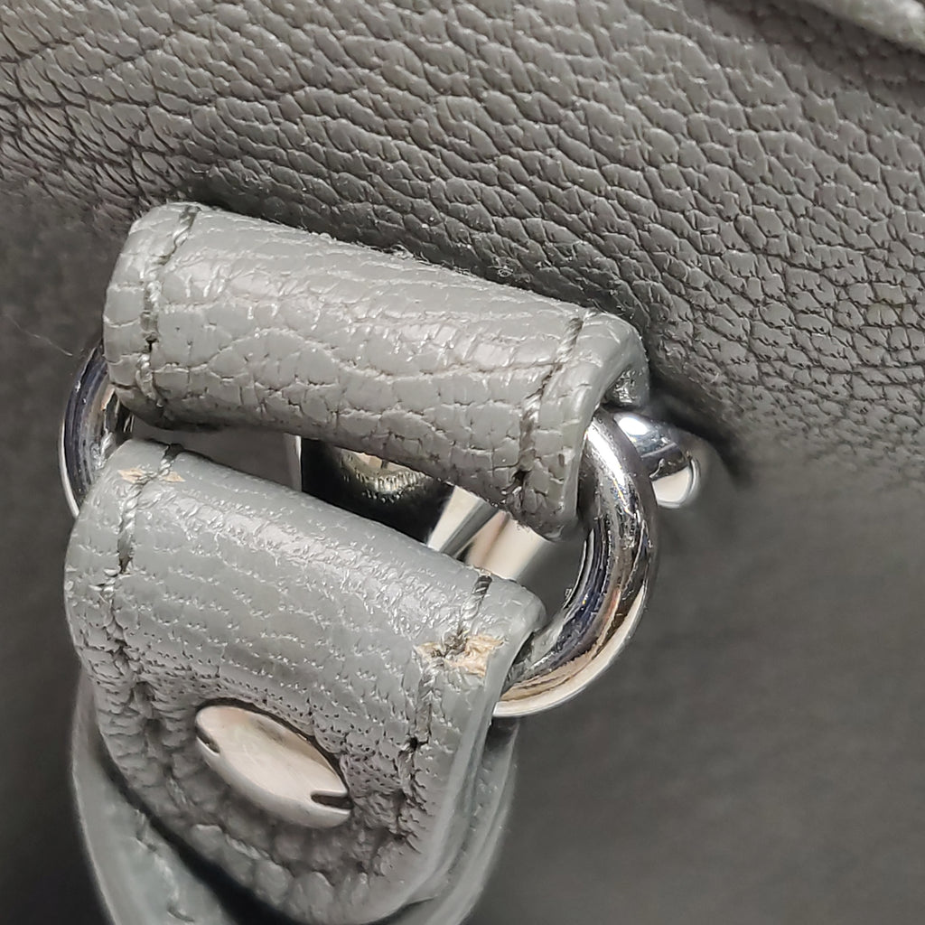 Balenciaga Small City Metallic Edge Gray