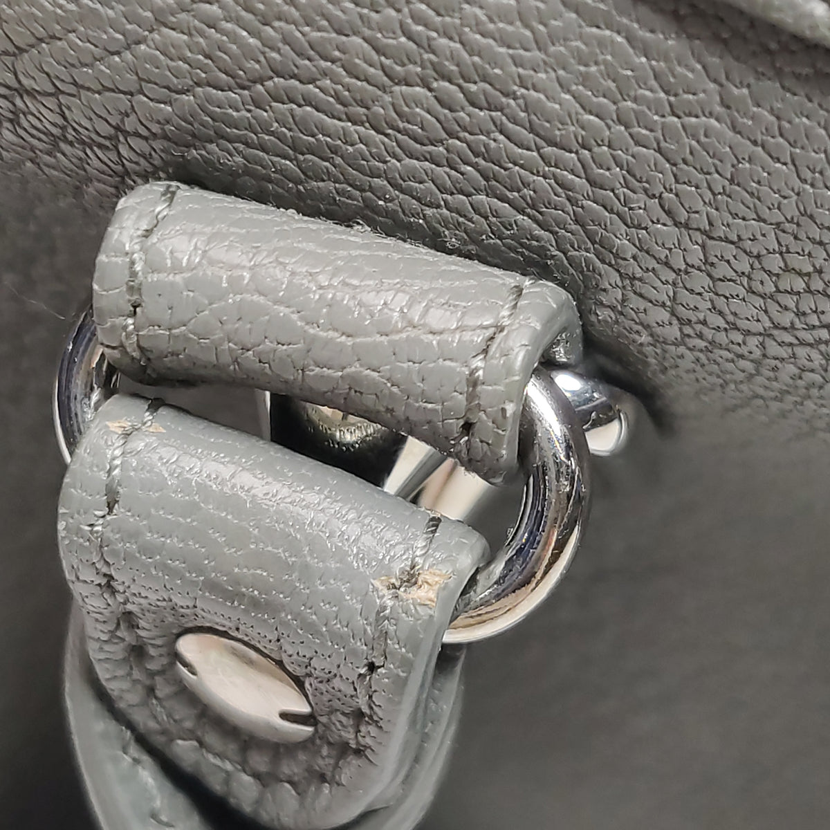 Balenciaga Small City Metallic Edge Gray