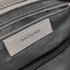 Balenciaga Small City Metallic Edge Gray