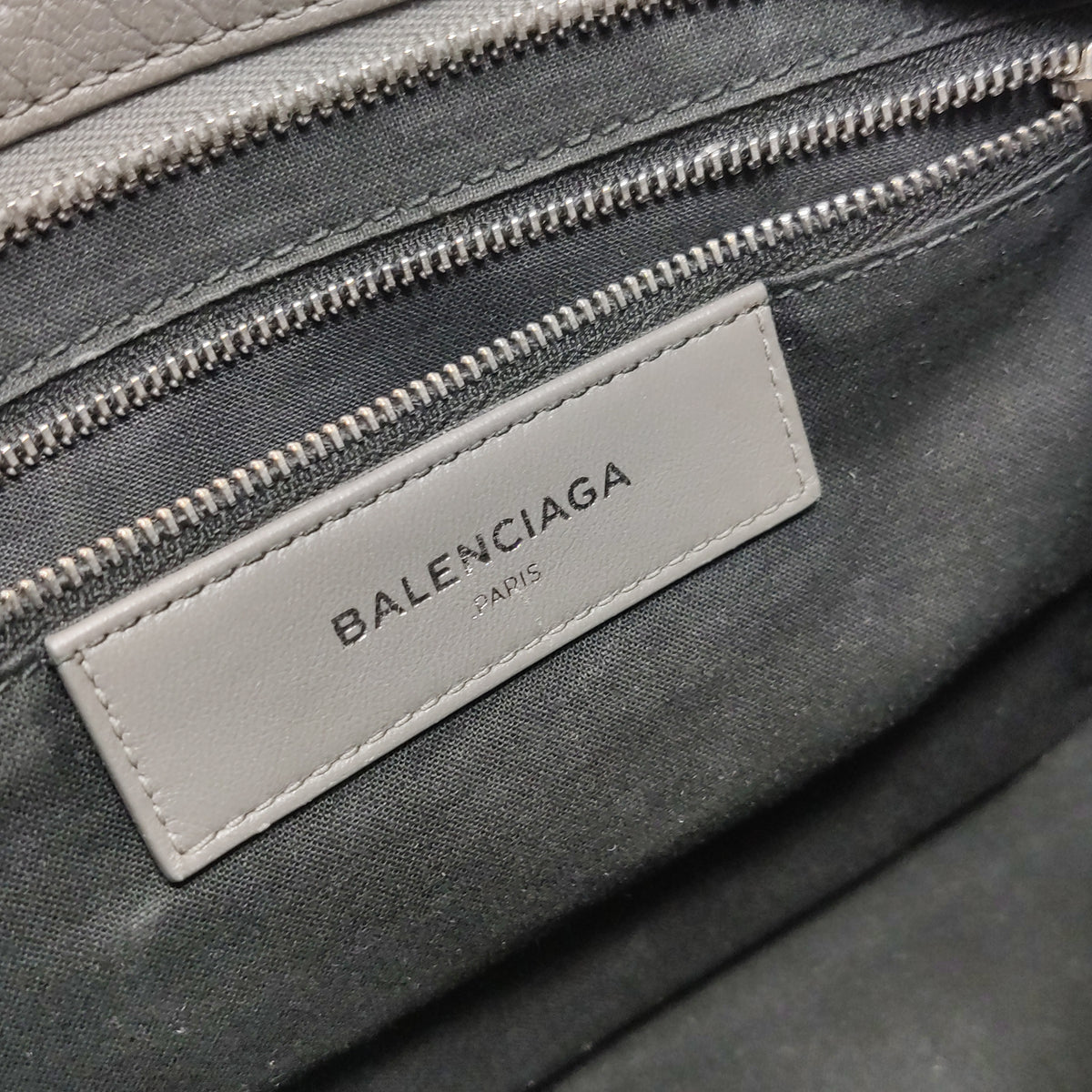 Balenciaga Small City Metallic Edge Gray