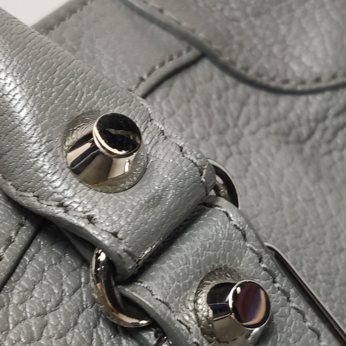 Balenciaga Small City Metallic Edge Gray