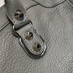 Balenciaga Small City Metallic Edge Gray