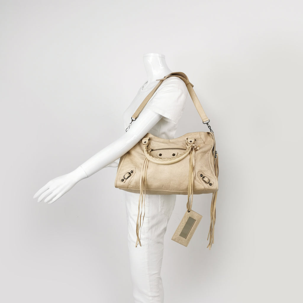 Balenciaga Classic City Medium Light Beige