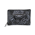 Balenciaga Graffiti Clutch Black