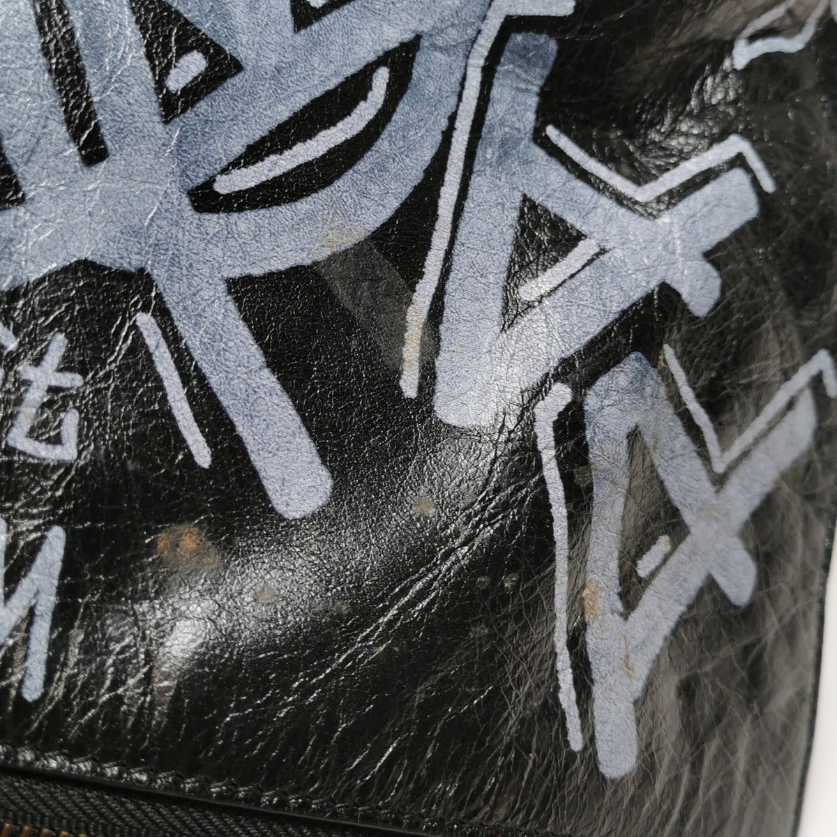 Balenciaga Graffiti Clutch Black