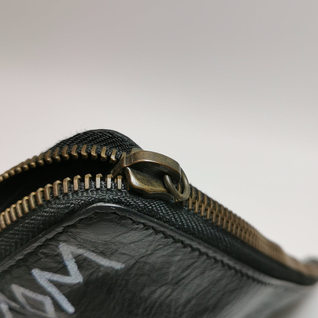 Balenciaga Graffiti Clutch Black