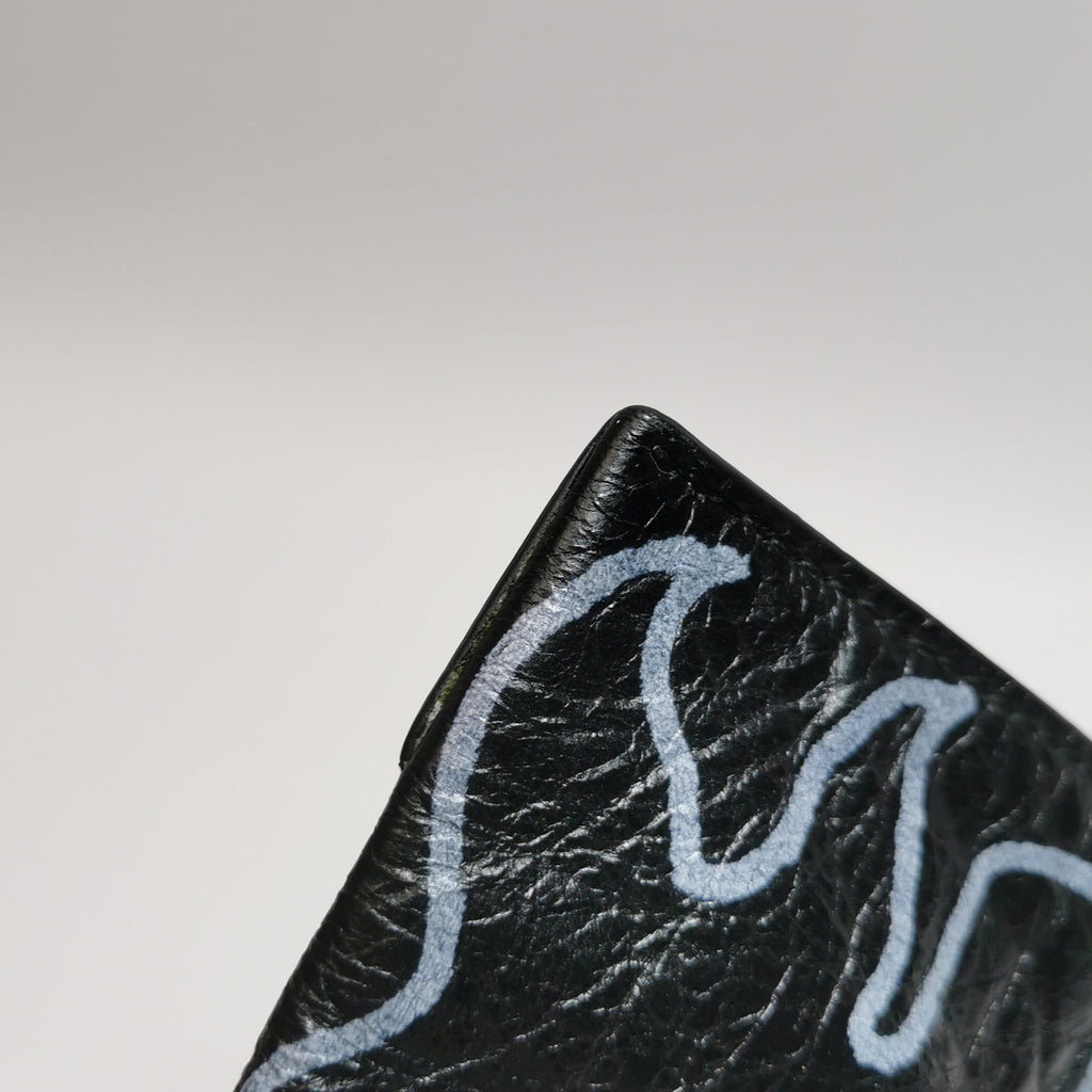 Balenciaga Graffiti Clutch Black