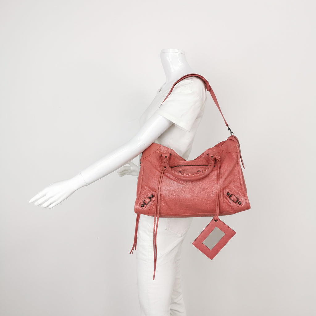 Balenciaga Classic City Medium Pink Rose Bruyere