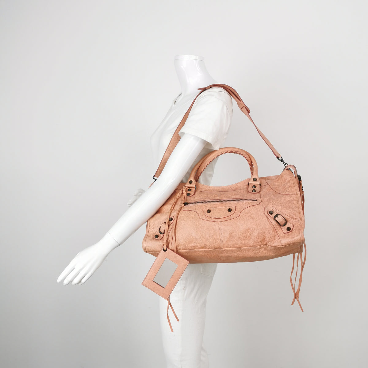 Balenciaga City Part Time Peach
