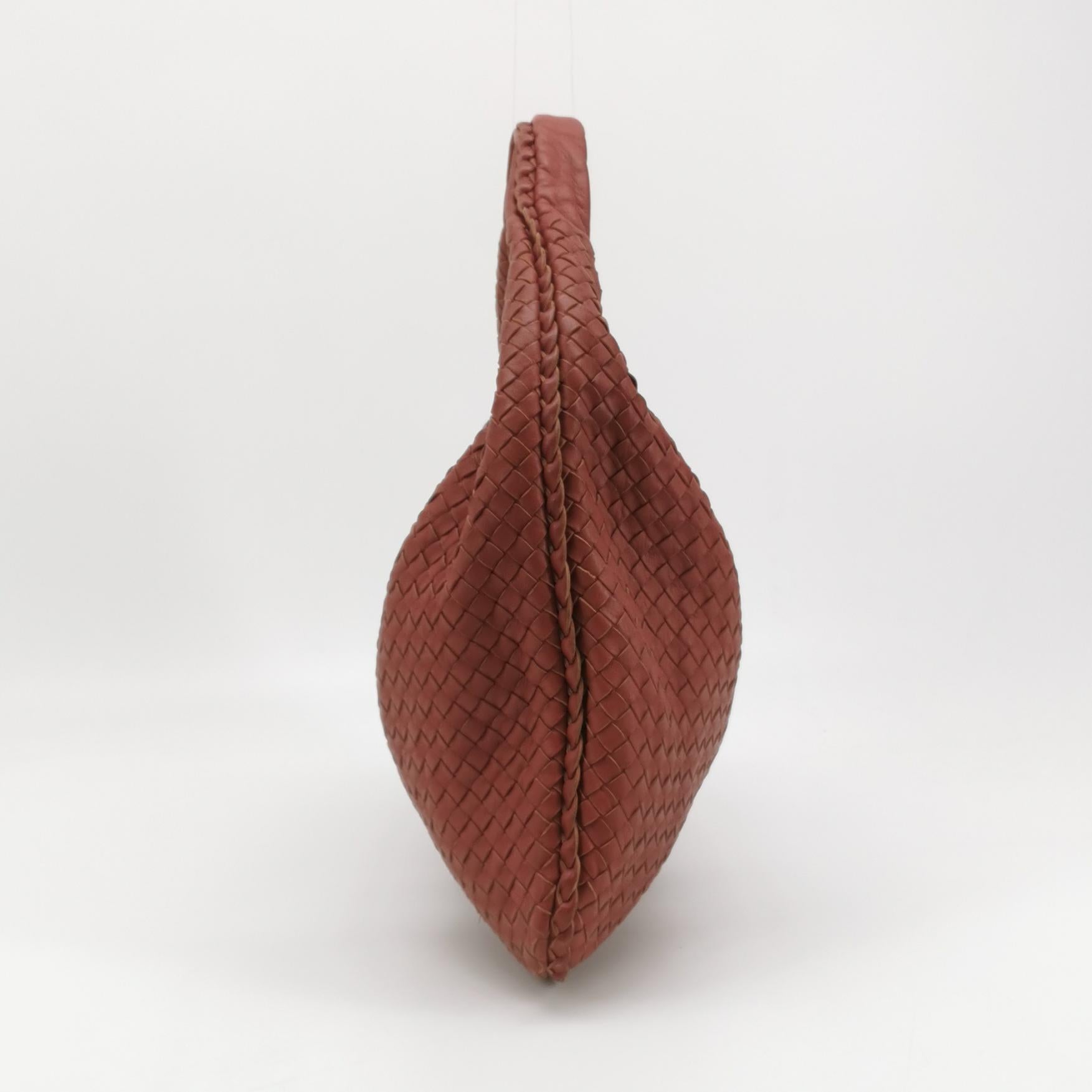 Bottega Veneta Intrecciato Hobo Red Orange