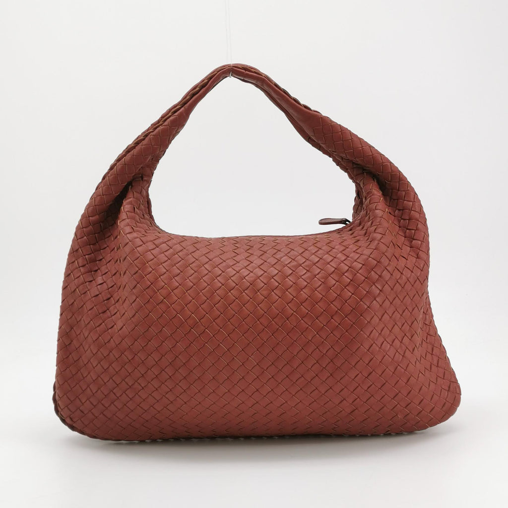Bottega Veneta Intrecciato Hobo Red Orange