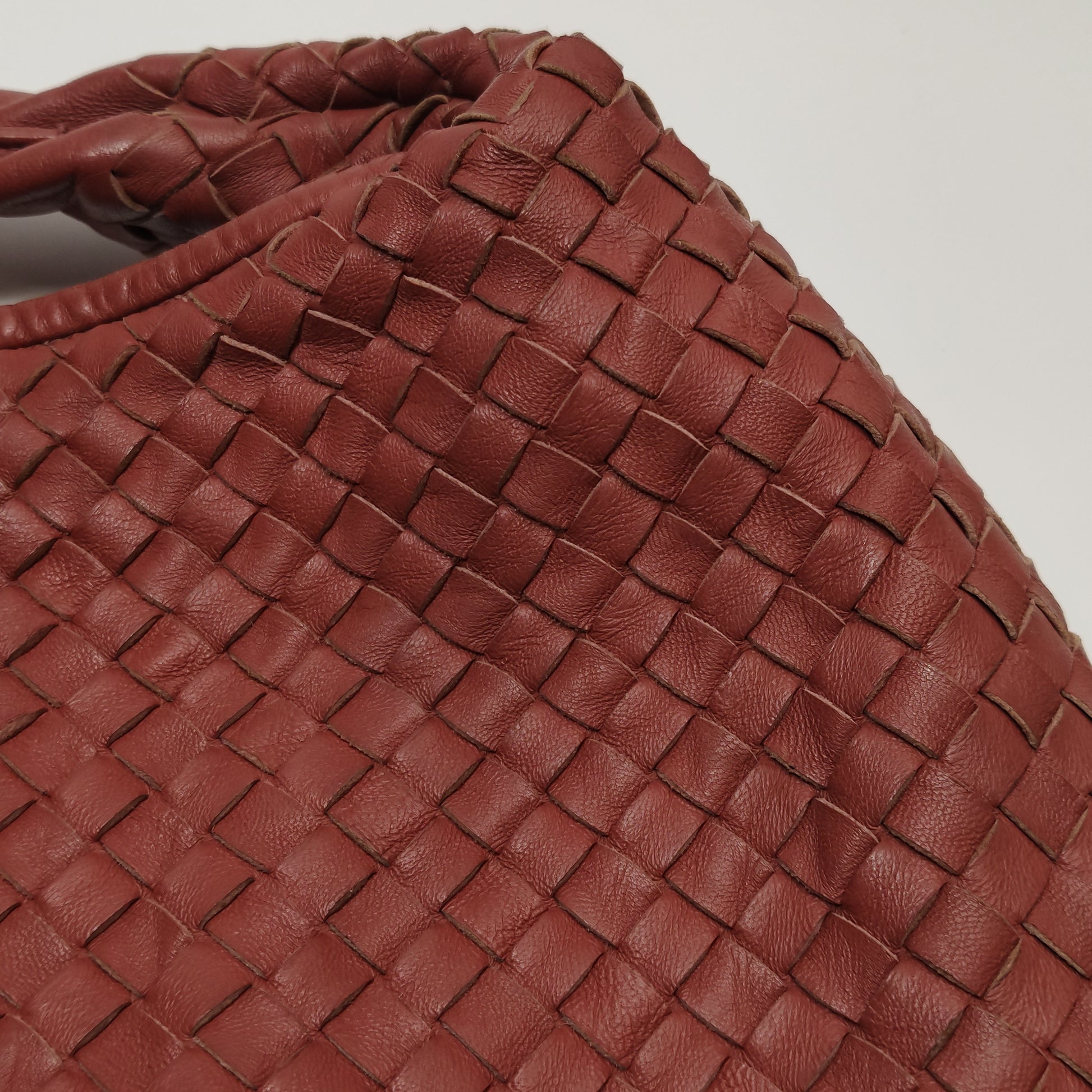 Bottega Veneta Intrecciato Hobo Red Orange
