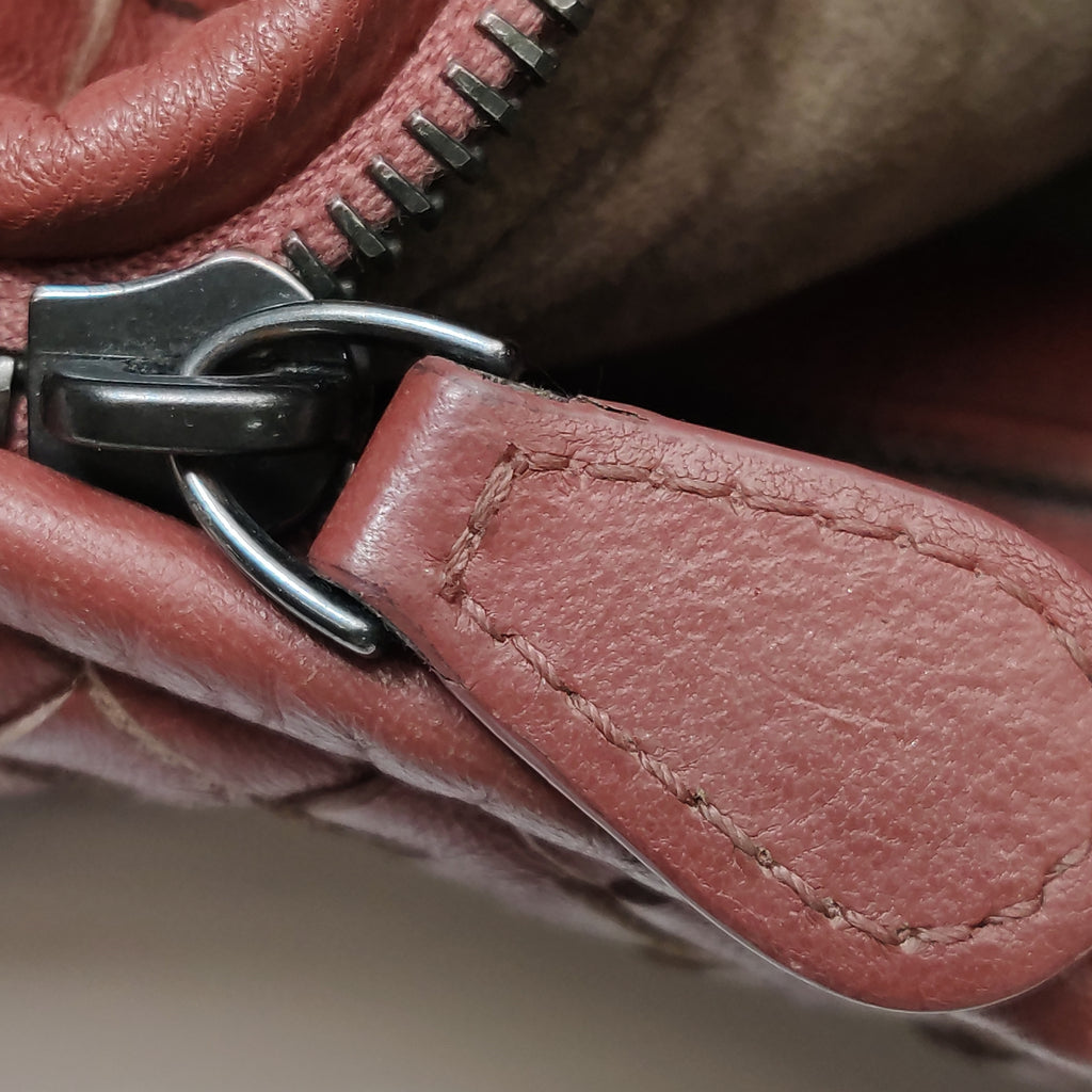 Bottega Veneta Intrecciato Hobo Red Orange