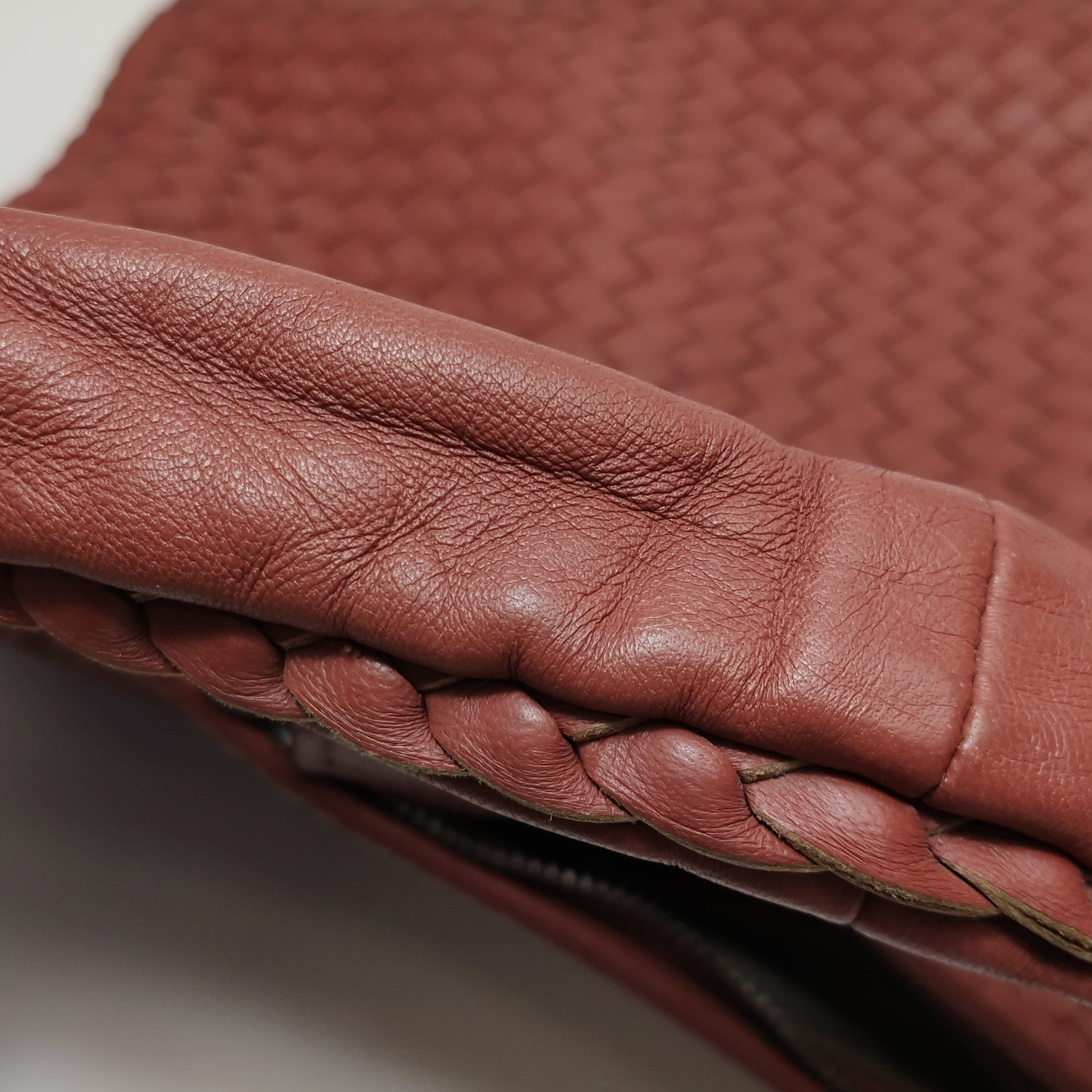 Bottega Veneta Intrecciato Hobo Red Orange