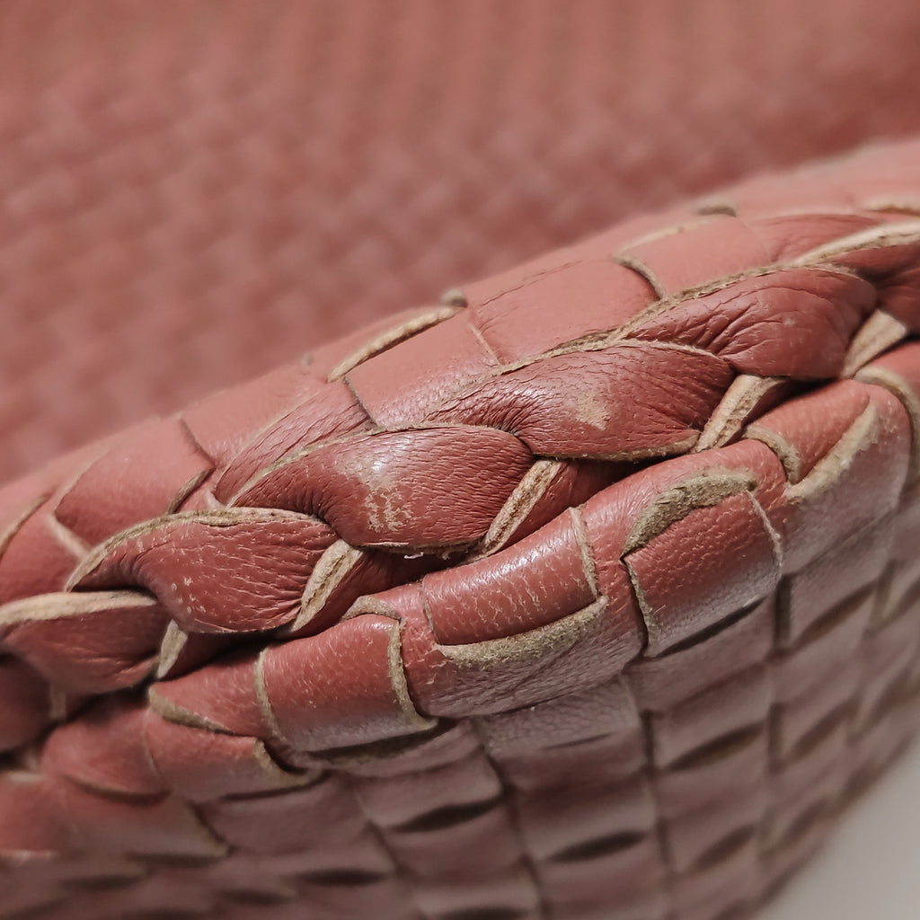Bottega Veneta Intrecciato Hobo Red Orange