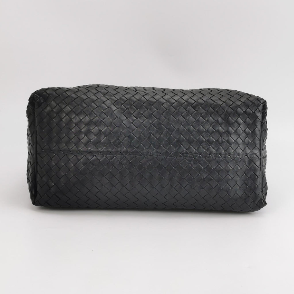 Bottega Veneta Sloane Intrecciato Hobo Bag Black