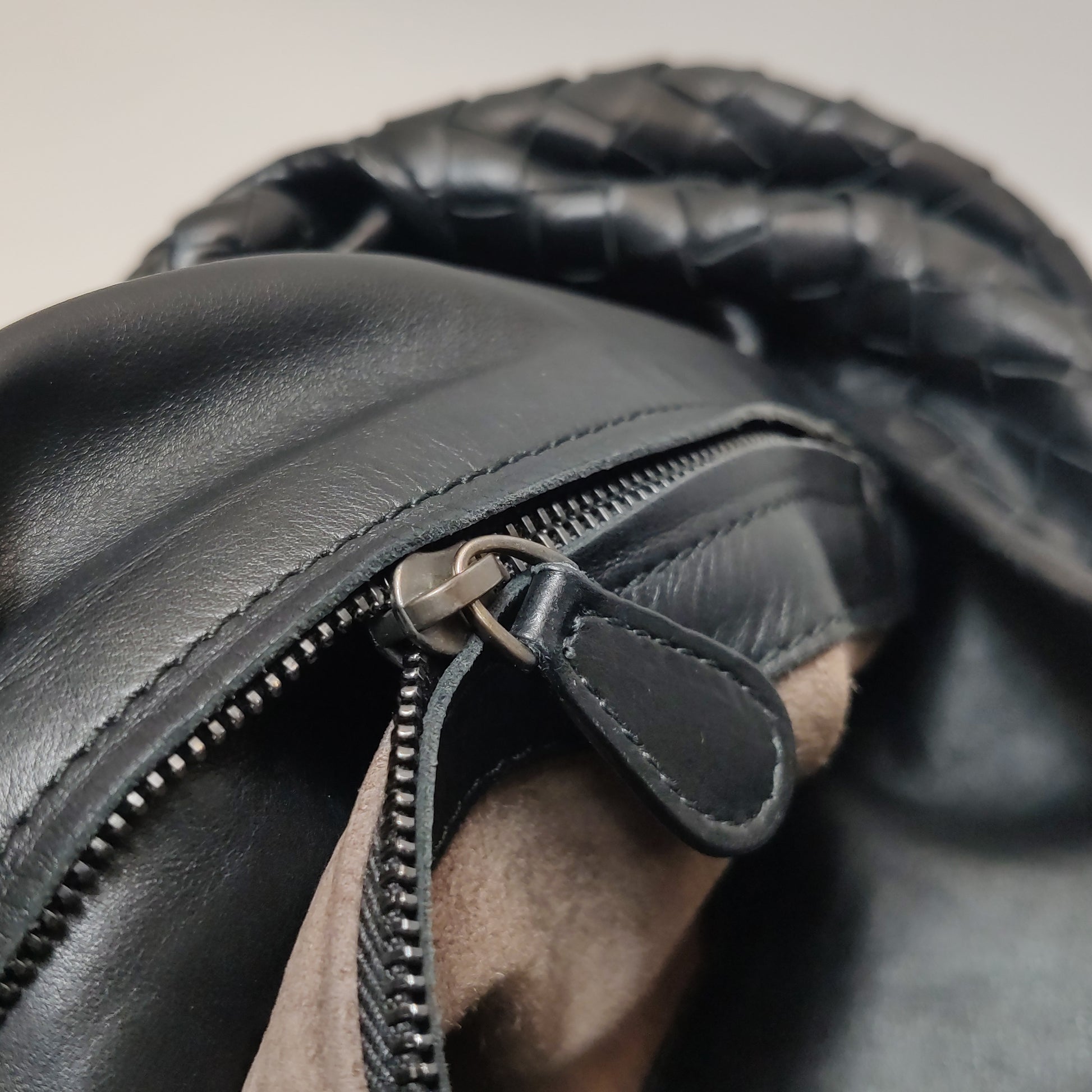 Bottega Veneta Sloane Intrecciato Hobo Bag Black