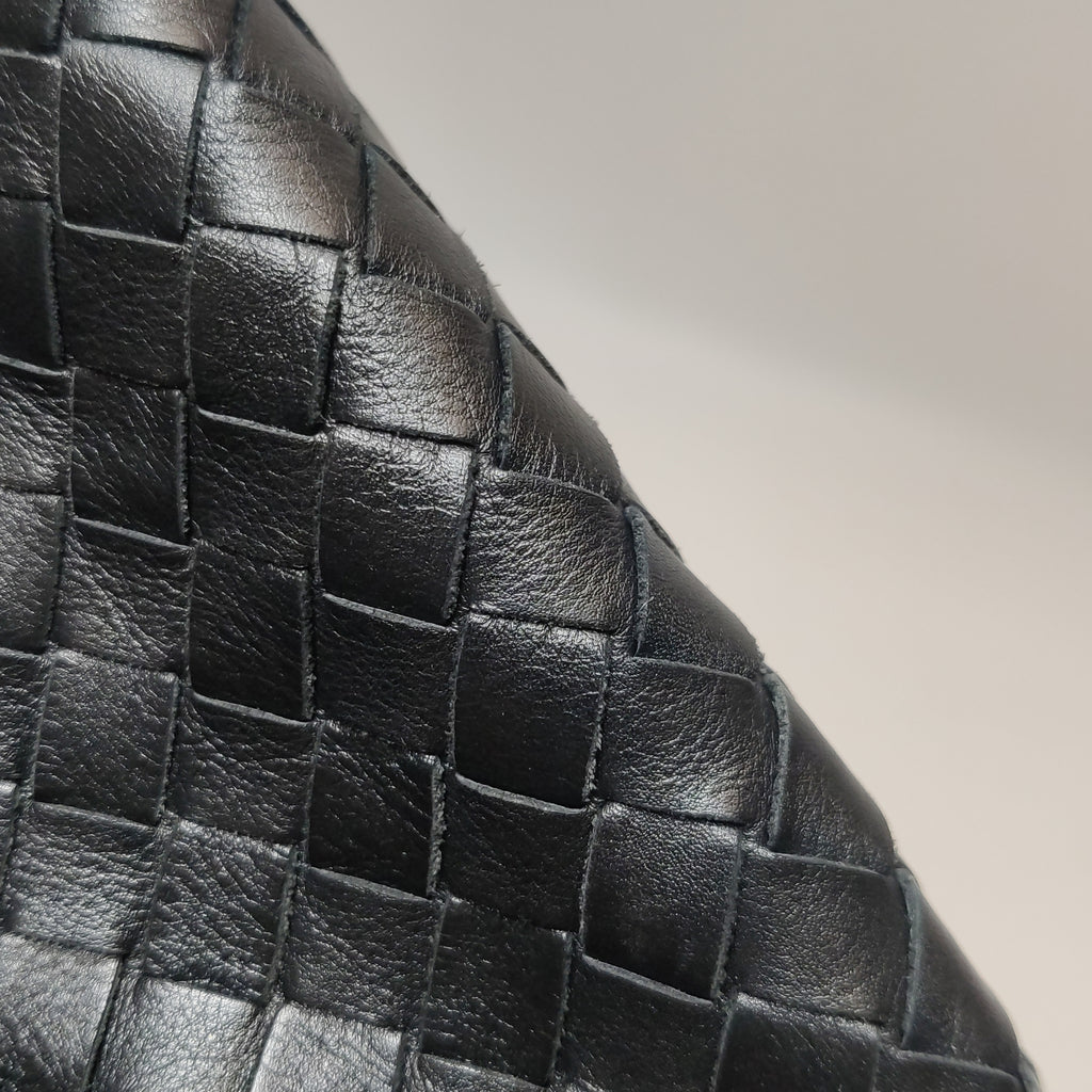 Bottega Veneta Sloane Intrecciato Hobo Bag Black