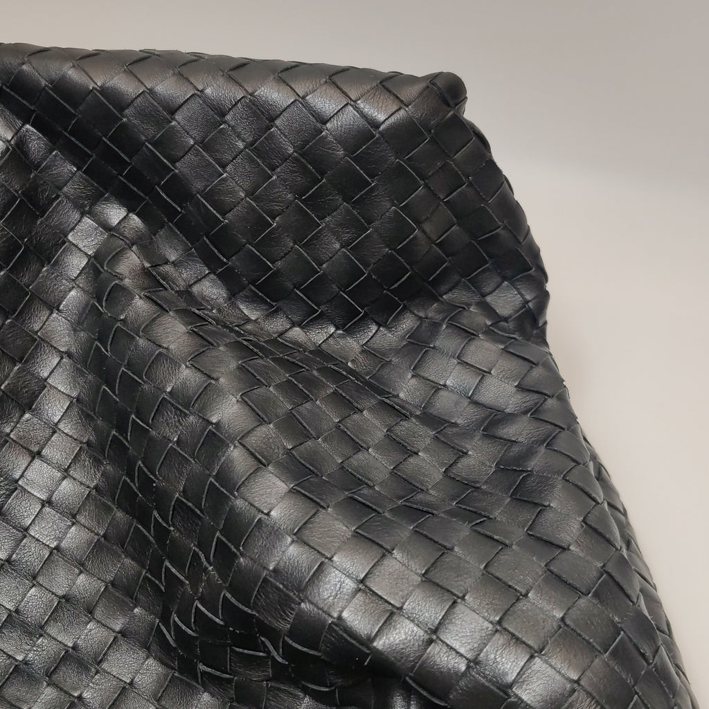 Bottega Veneta Sloane Intrecciato Hobo Bag Black