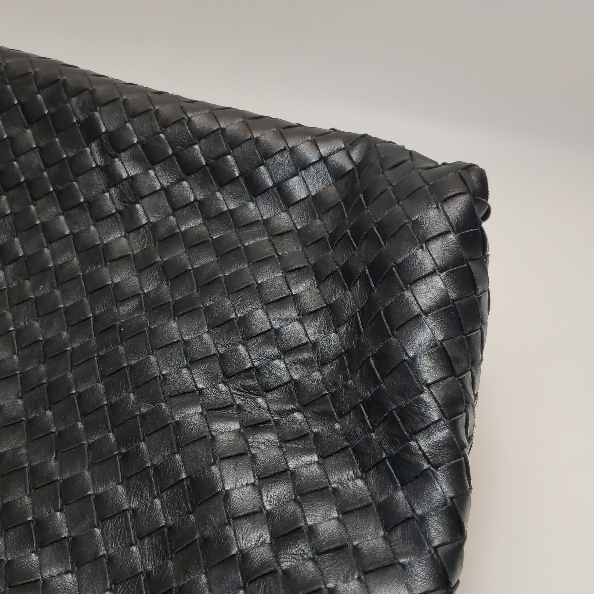 Bottega Veneta Sloane Intrecciato Hobo Bag Black