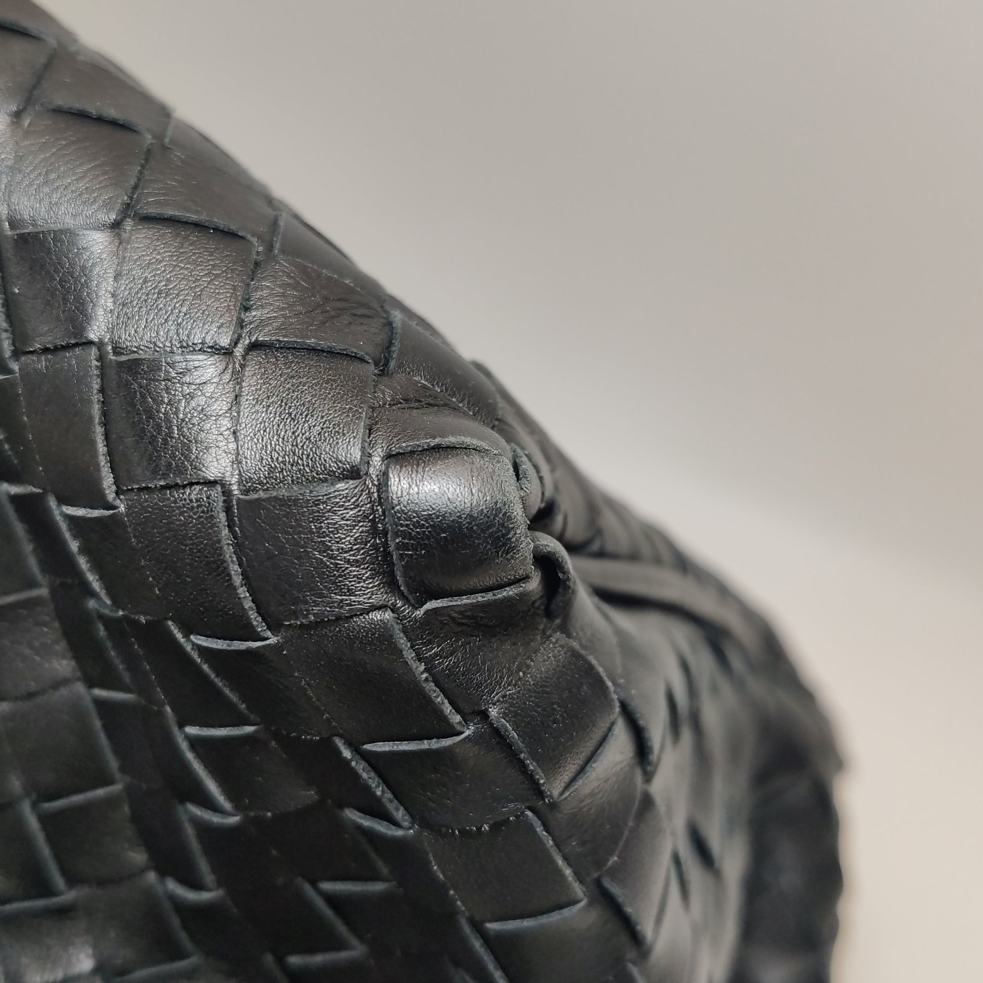 Bottega Veneta Sloane Intrecciato Hobo Bag Black