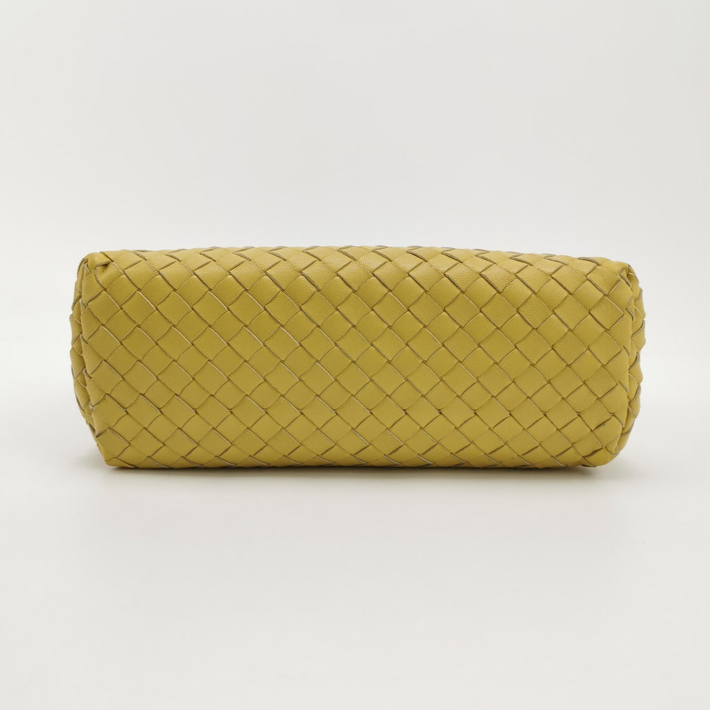 Bottega Veneta Intrecciato Flap Crossbody Yellow