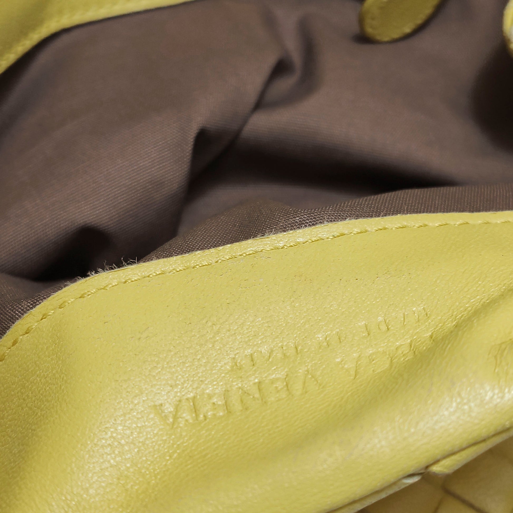 Bottega Veneta Intrecciato Flap Crossbody Yellow