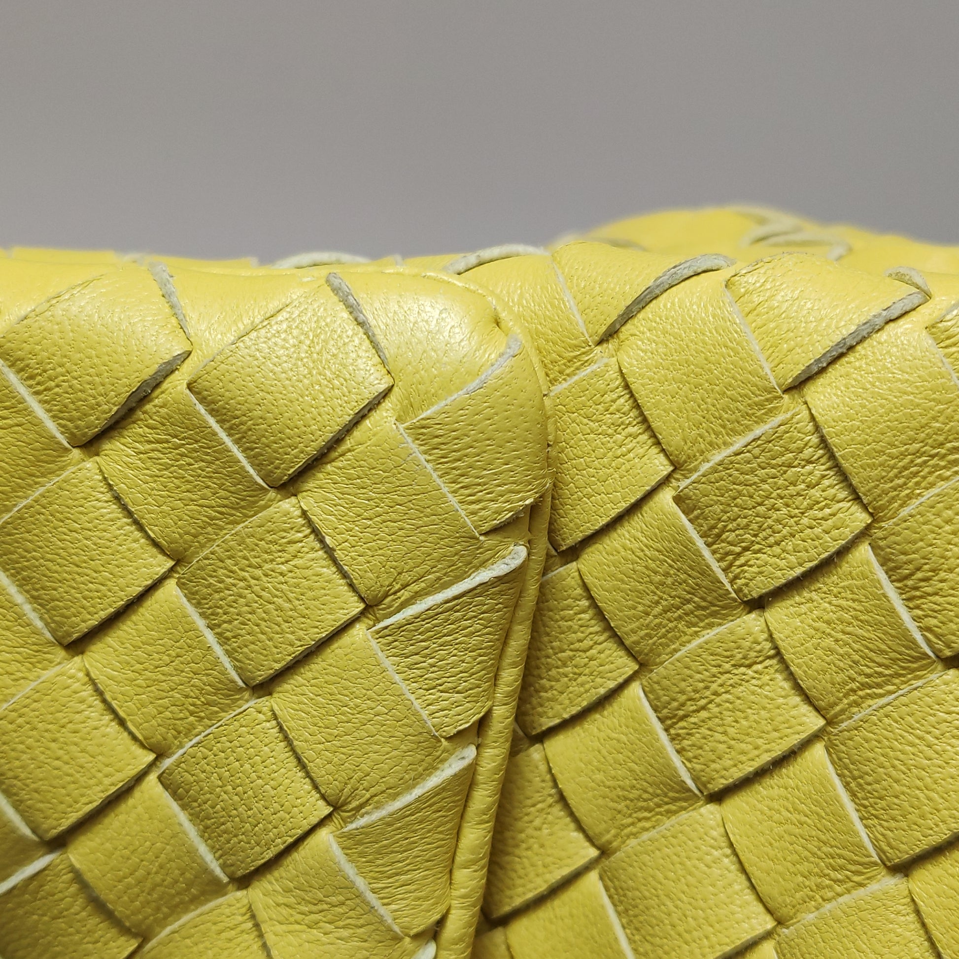 Bottega Veneta Intrecciato Flap Crossbody Yellow
