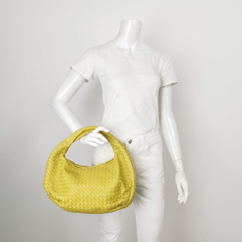 Bottega Veneta Intrecciato Belly Hobo Yellow