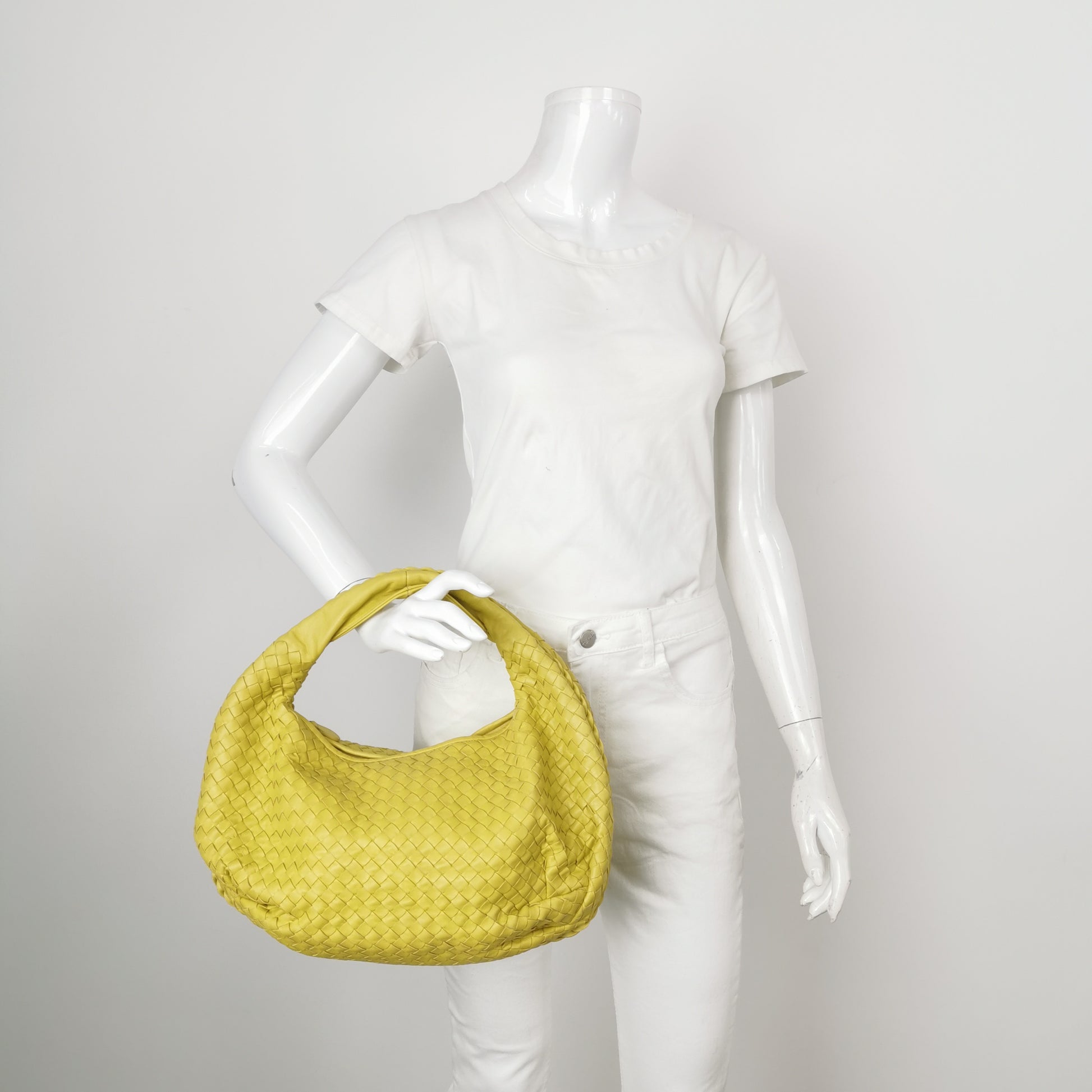 Bottega Veneta Intrecciato Belly Hobo Yellow