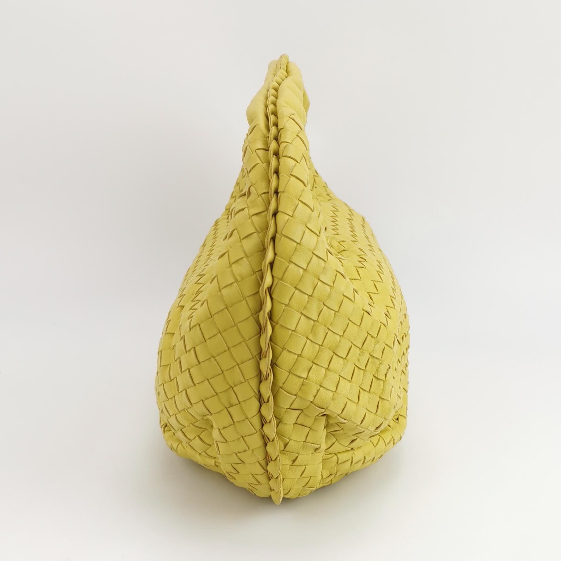 Bottega Veneta Intrecciato Belly Hobo Yellow