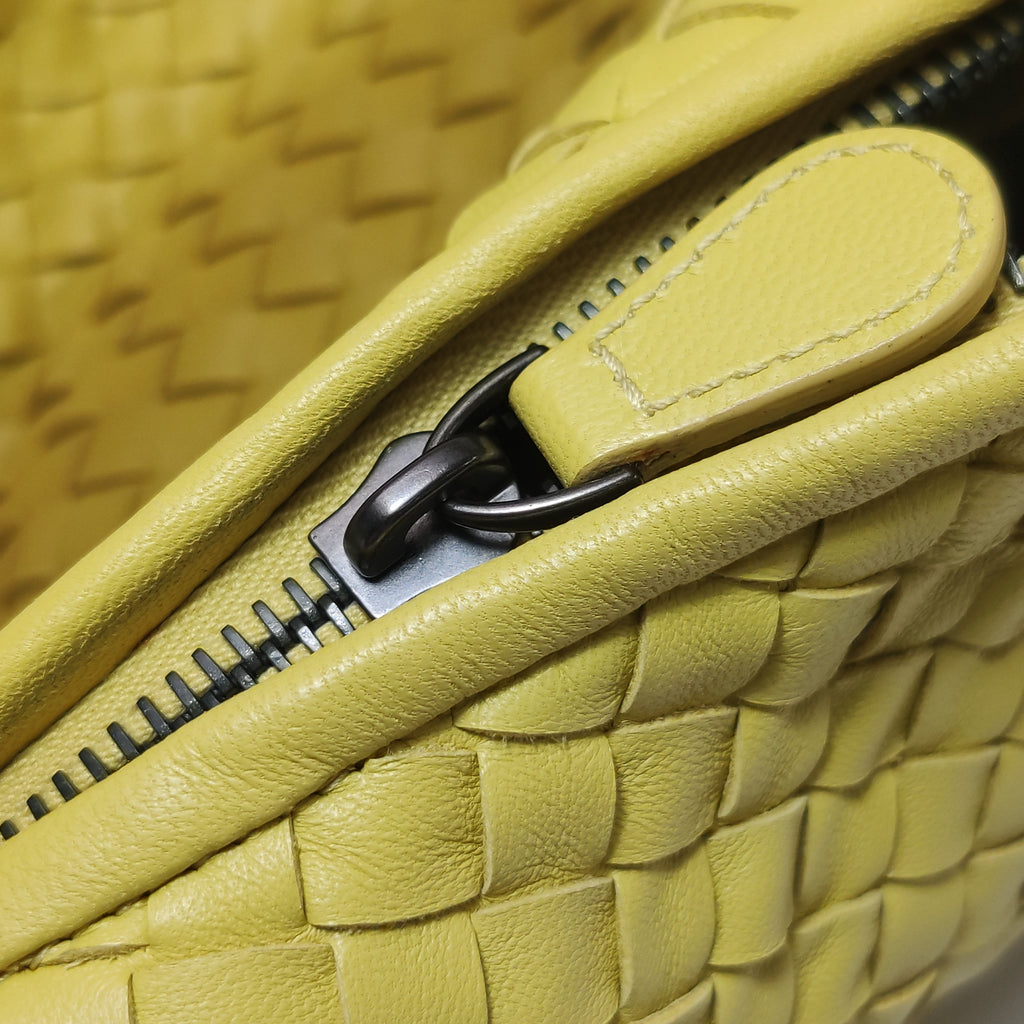 Bottega Veneta Intrecciato Belly Hobo Yellow