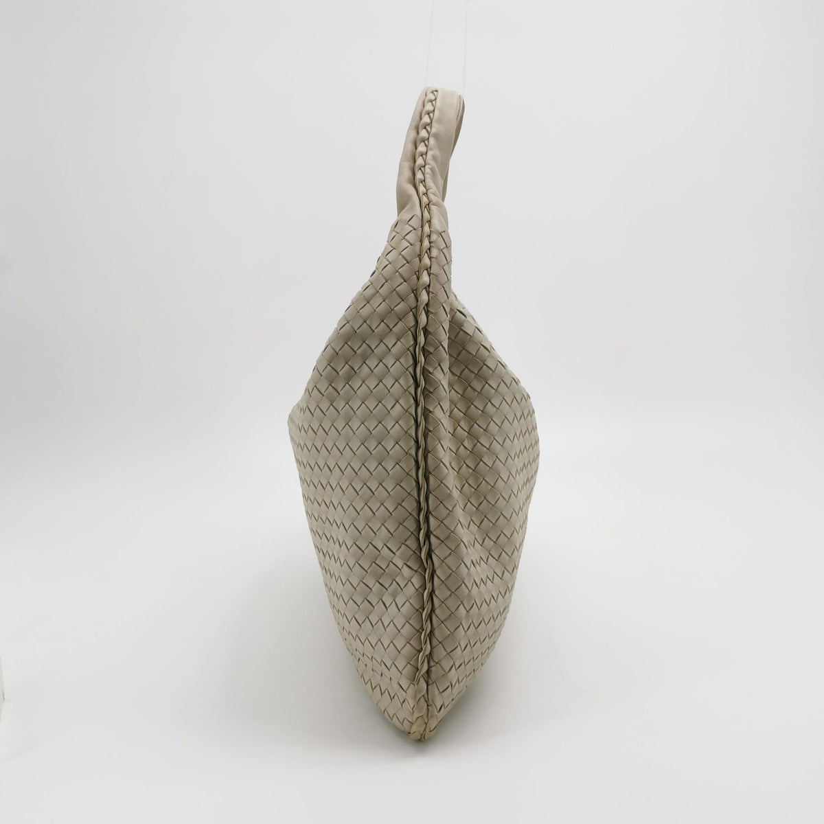 Bottega Veneta Intrecciato Hobo Off White 50cm