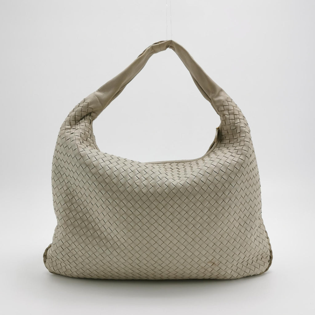 Bottega Veneta Intrecciato Hobo Off White 50cm