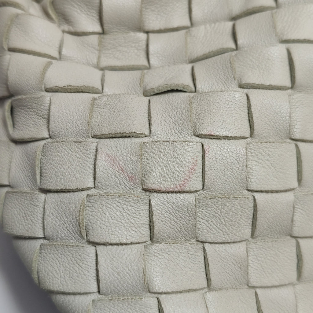 Bottega Veneta Intrecciato Hobo Off White 50cm