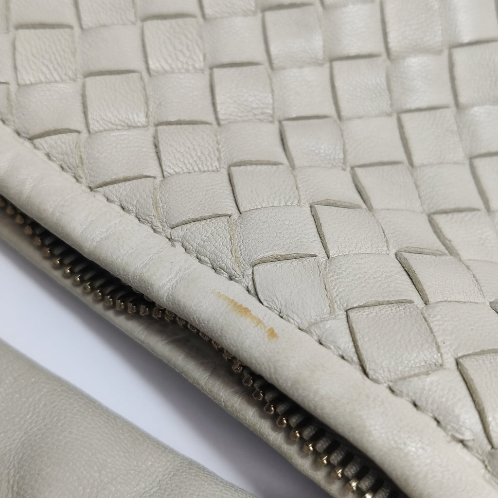 Bottega Veneta Intrecciato Hobo Off White 50cm