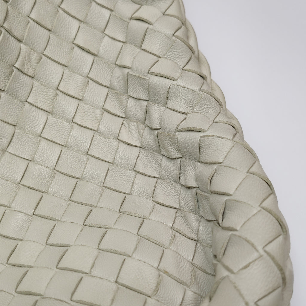 Bottega Veneta Intrecciato Hobo Off White 50cm